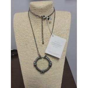 Chico’s 2010 St Jude Children’s Research Hospital Looking Glass Necklace NWT